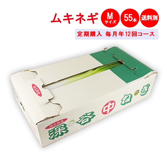 むきねぎMサイズ55本 毎月