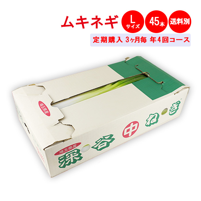 むきねぎLサイズ45本 3ケ月毎