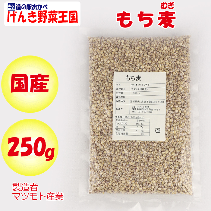 250g　国産　もち麦　マツモト産業（群馬県富岡市）【送料別】【ＮＳ】