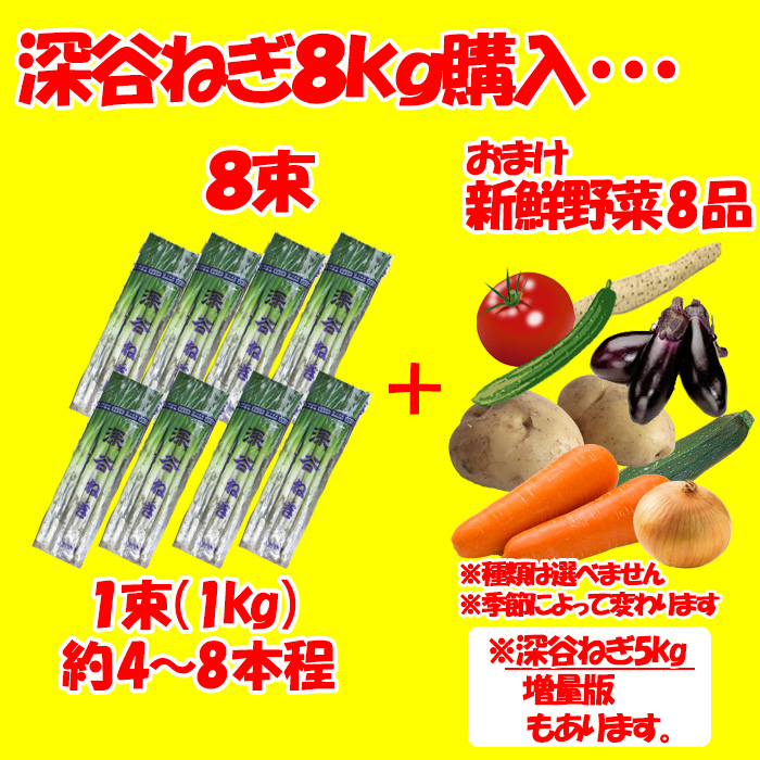 購入特典：野菜8品