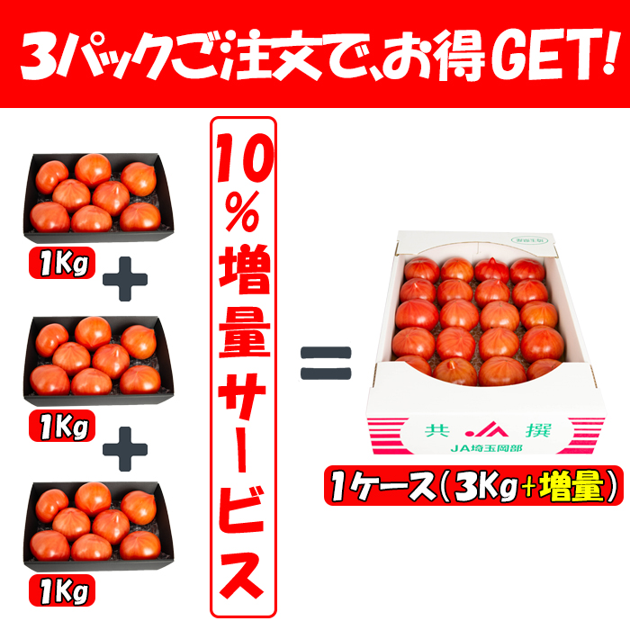 3ケースで増量