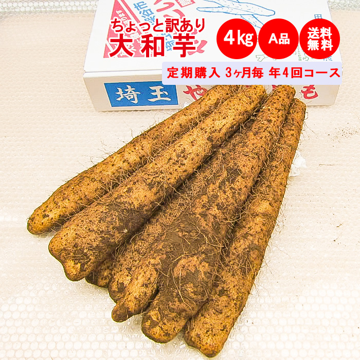 大和芋4kg定期 4回コース