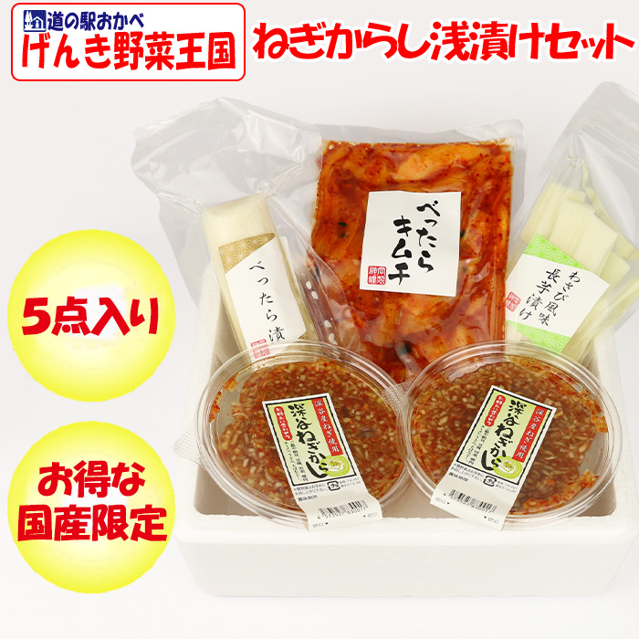 ねぎからし浅漬けセット