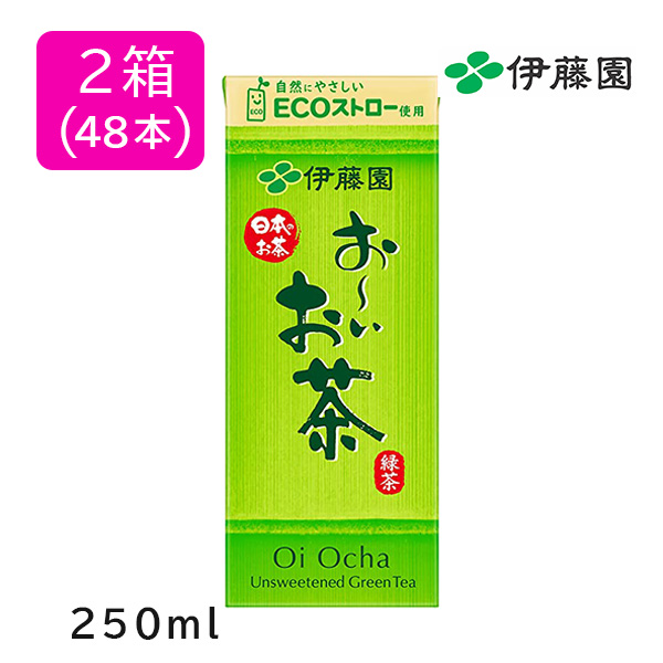 伊藤園おーいお茶 緑茶 エコパック 250ml 2箱（48本）【日本大学 ...