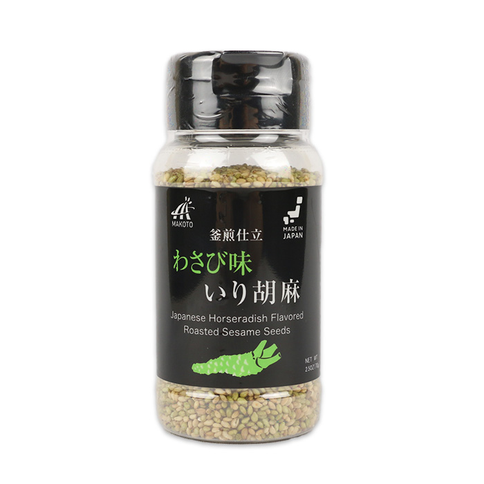 釜煎仕立 わさび味 いり胡麻 70g ボトルタイプ 