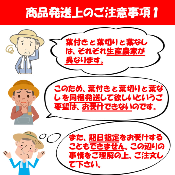 商品発送上のご注意1（同梱不可・期日指定不可）