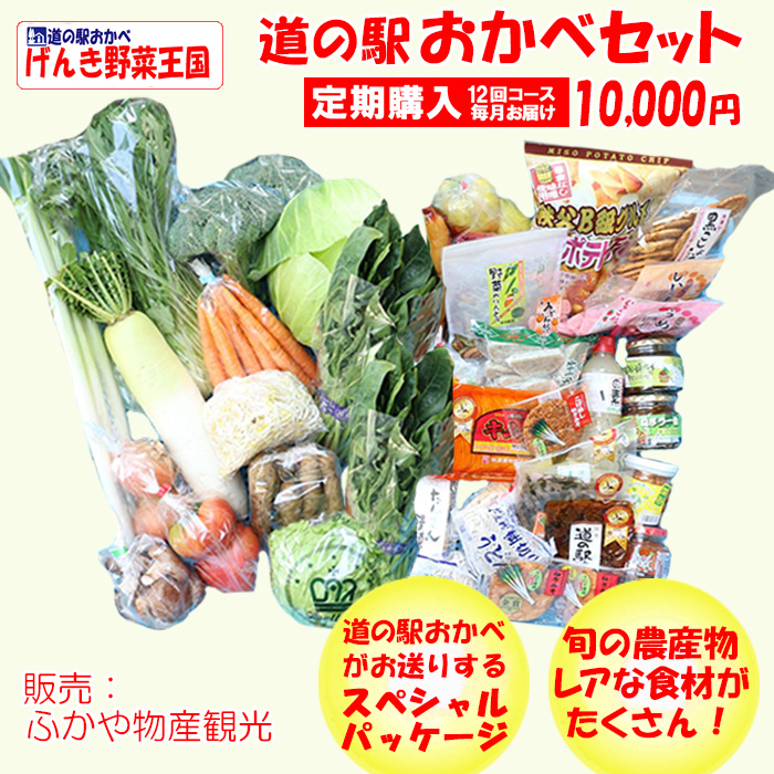 道の駅おかべ10,000円セット　毎月 年12回コース